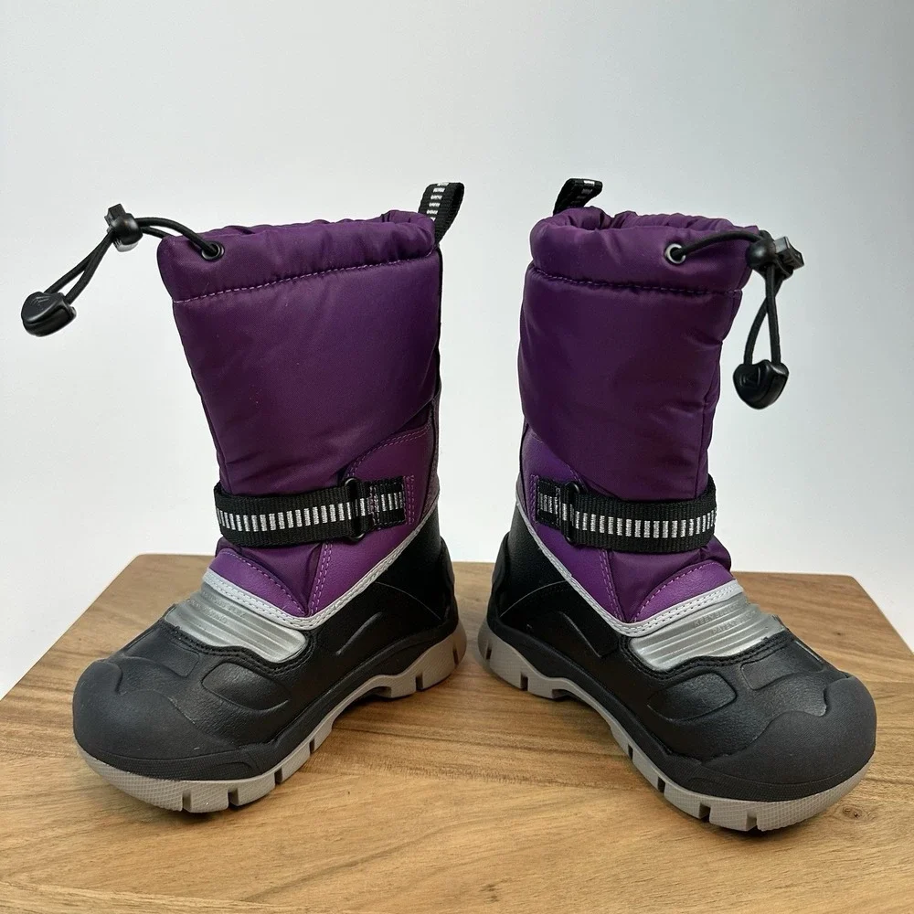 New Little Kids Keen Snow Troll Waterproof Purple Lined‎ Winter Boots Size 8 C